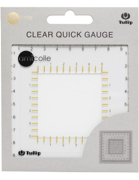 Transparent gauge with Tulip sample