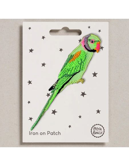 Iron-on patch - Green parrot