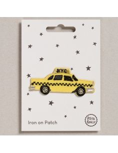 Iron-on patch - Yellow taxi