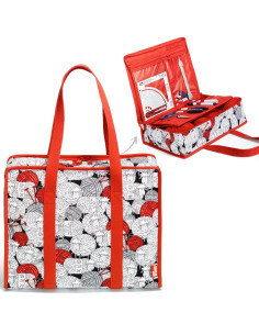 All-in-one multi-pocket bag L Cool Wool
