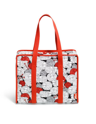 All-in-one multi-pocket bag L Cool Wool