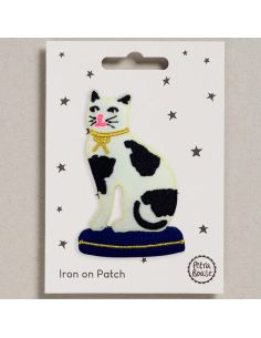 Iron-on patch - Cat and cushion