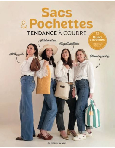 Book on trendy bags & pouches to sew