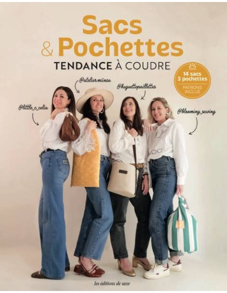 Book on trendy bags & pouches to sew
