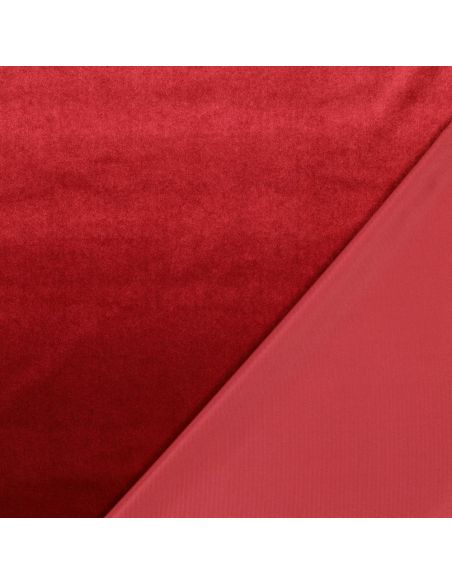 Luxury velvet upholstery fabric - Bordeaux