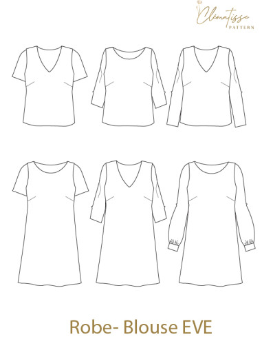 Eve Smock-Dress Pattern - Clématisse Pattern