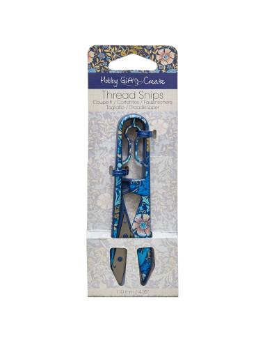 11 cm Thread Cutter - Blue Flowers Collection