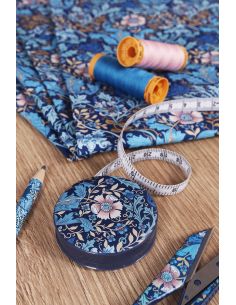150 cm retractable tape measure - Blue flowers collection 2