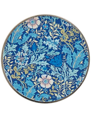 Set of 2 pattern weights - Blue flower collection