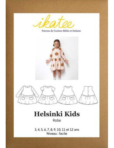 Helsinki Kids Dress Pattern - Ikatee