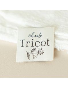 Woven label to sew Knitting Club