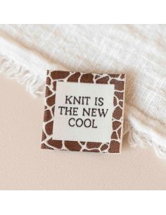 Woven label to sew Knit is the new cool