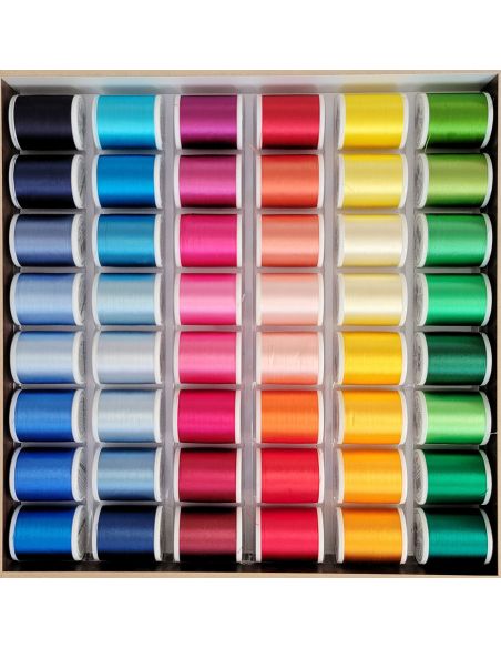 Madeira Rayon Machine Embroidery Thread Box 1000 m - Wood
