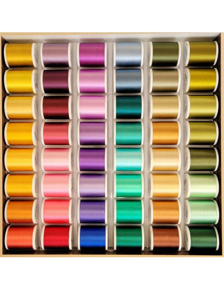 Madeira Rayon Machine Embroidery Thread Box 1000 m - White