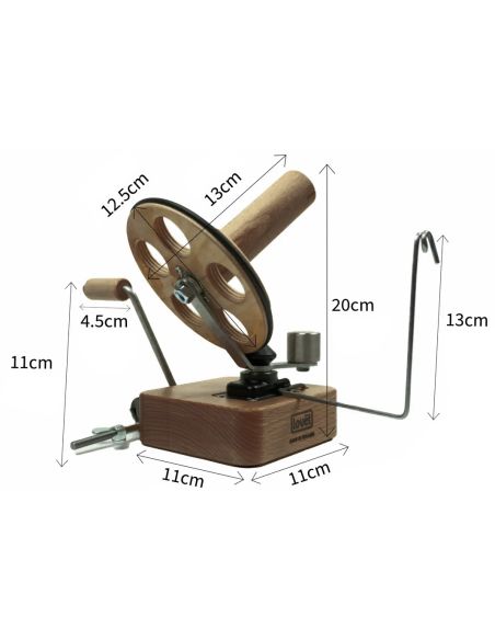 Premium walnut wood yarn winder