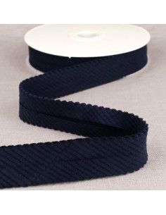 Wide-wale corduroy - Navy blue
