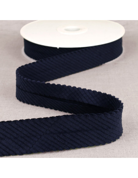 Wide-wale corduroy - Navy blue