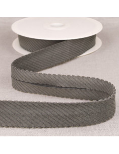 Wide wale corduroy bias - Light gray