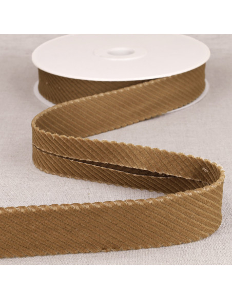 Wide-wale corduroy bias - Beige