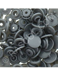 Pack of 25 round KAM resin snaps - Silver