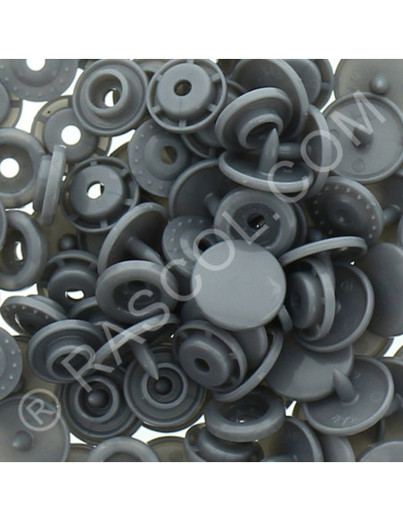 Pack of 25 round KAM resin snaps - Silver