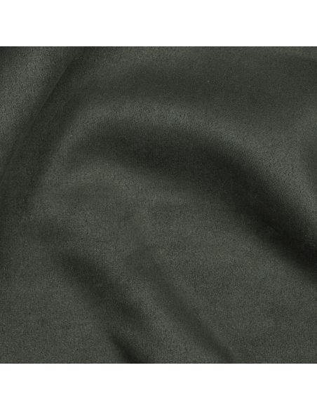 Dark khaki stretch suede fabric