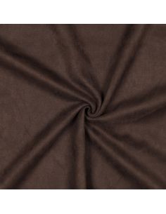 Stretch suede fabric - Brown