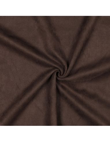 Stretch suede fabric - Brown