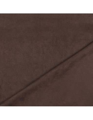 Stretch suede fabric - Brown