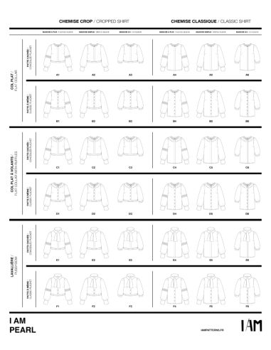 Pearl blouse and top pattern - I am patterns