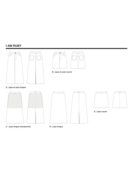 Ruby Skirt Pattern - I am patterns