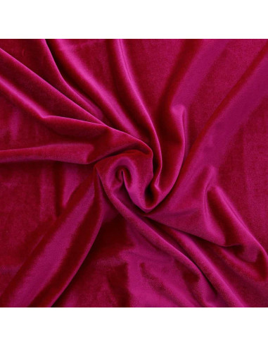 Stretch velvet fabric - Fuchsia