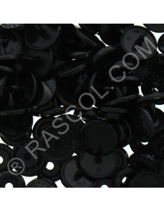 Pack of 25 round KAM resin snaps - Black