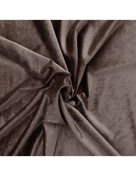 Stretch velvet fabric - Taupe