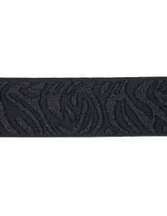 Elastic zebra - Black and black lurex 2