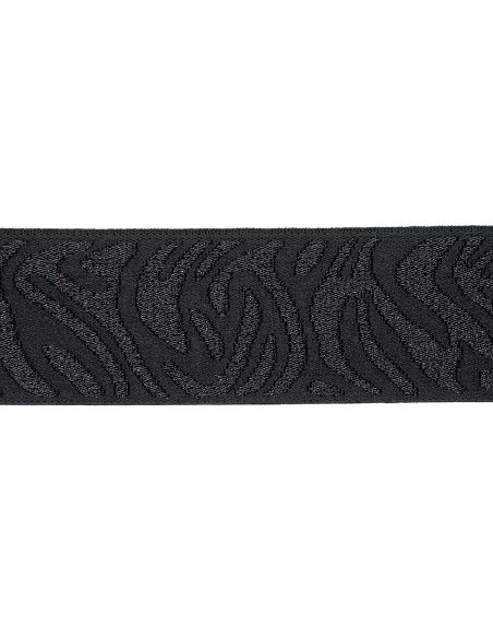 Elastic zebra - Black and black lurex