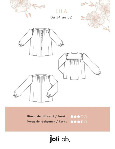 Lila Blouse Pattern - Joli Lab