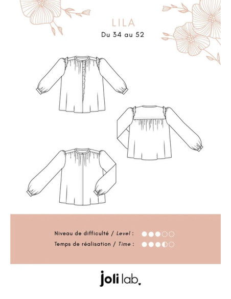 Lila Blouse Pattern - Joli Lab