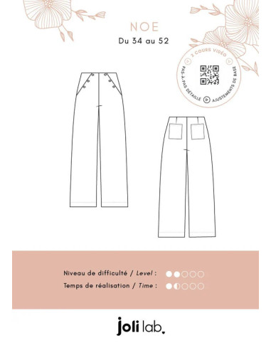 Noé Pants Pattern - Joli Lab