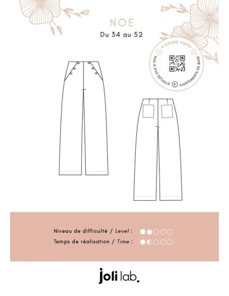 Noé Pants Pattern - Joli Lab