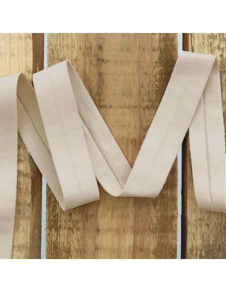 Cotton jersey bias - Beige