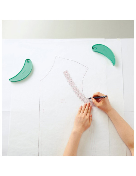Set of 3 Clover curved rulers