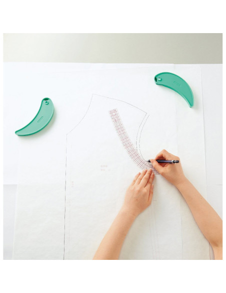 Set of 3 Clover curved rulers