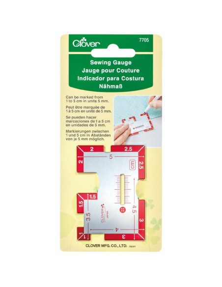Clover metal sewing gauge