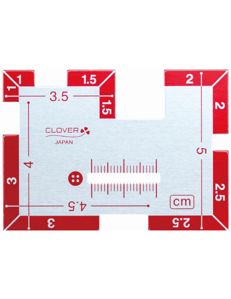 Clover metal sewing gauge