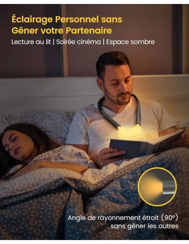 Rechargeable hands-free neck lamp Rascol
