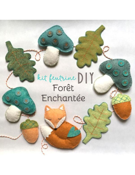 DIY felt kit enchanted forest