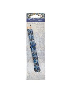 Black and white chalk crayon - Blue flowers collection