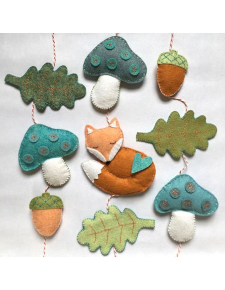 DIY felt kit enchanted forest