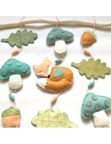 DIY felt kit enchanted forest